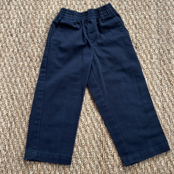 Boys 2T Dress Outfit Champs Plaid Button Up Shirt and Austin Navy Khaki Pants - Picture 6 of 9